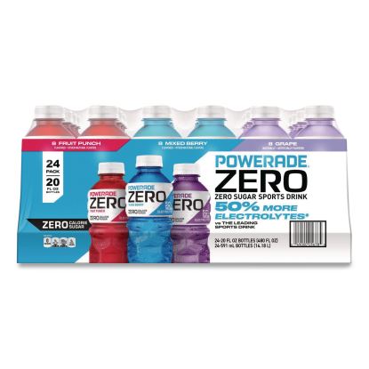 Zero Sports Drink, Assorted Flavors, 20 oz, 24/Carton1
