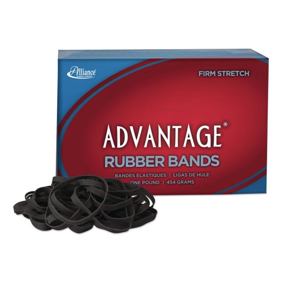 Advantage Classic Black Rubber Bands, Size 64, 0.04" Gauge, 1 lb Box, 320/Box1