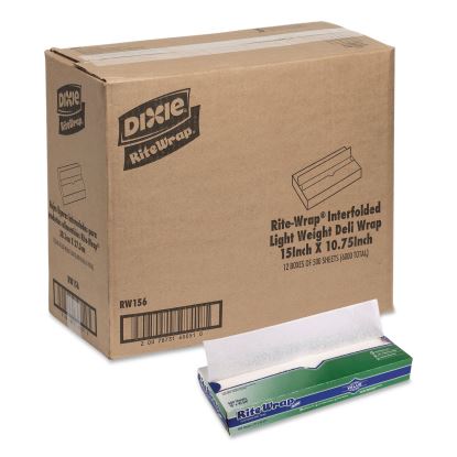 Dry Wax Light Weight Deli Paper, 15.12 x 10.75, 500/Pack, 12 Packs/Carton1