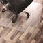Cleartex Unomat Anti-Slip Polycarbonate Chair Mat for Flat Pile Carpeted and Hard Floors, Rectangular, 60" x 48", Clear1