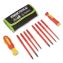 Insulated 10-Piece Interchangeable Bit Screwdriver Set, Metric Phillips and Slotted Blade Bits, Orange/Yellow Handle1