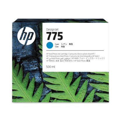 HP 775 (1XB17ACT) Cyan Original DesignJet Ink Cartridge, 12/Carton1