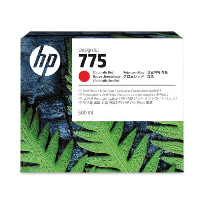 HP 775 (1XB20ACT) Chromatic Red Original DesignJet Ink Cartridge, 12/Carton1