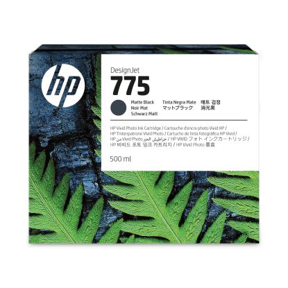 HP 775 (1XB22ACT) Matte Black Original DesignJet Ink Cartridge, 12/Carton1