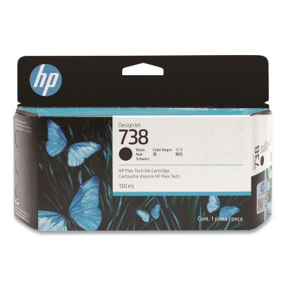 HP 738 (498N4ACT) Black Original DesignJet Ink Cartridge, 20/Carton1