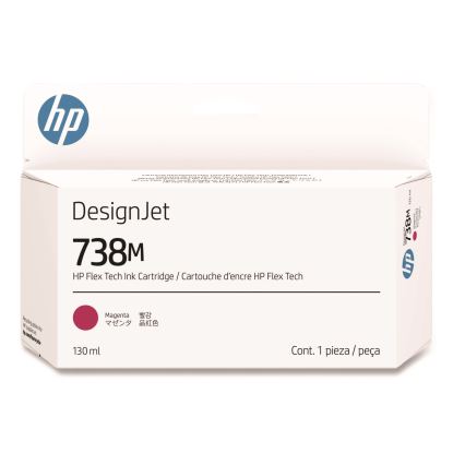 HP 738M (A24VNACT) Magenta Original DesignJet Ink Cartridge, 20/Carton1