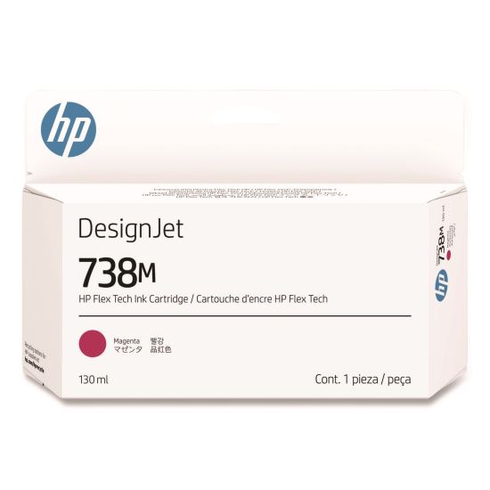 HP 738M (A24VNACT) Magenta Original DesignJet Ink Cartridge, 20/Carton1