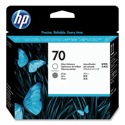 HP 70 (C9410ACT) Gloss Enhancer/Gray Printhead, 24/Carton1