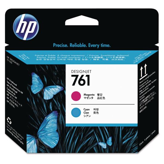 HP 761 (CH646ACT), Cyan/Magenta Printhead, 24/Carton1