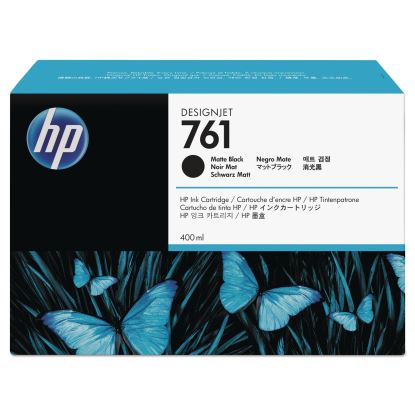 HP 761, (CM991A) Matte Black Original Ink Cartridge, 10/Carton1