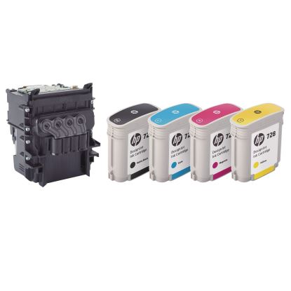 HP 729 (F9J81ACT) Black/Cyan/Magenta/Yellow Printhead, 4/Carton1