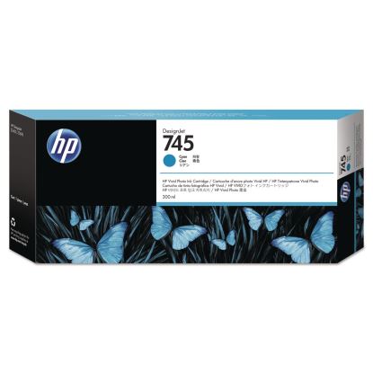 HP 745, (F9K03A) Cyan Original Ink Cartridge, 5/Carton1