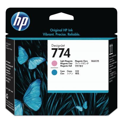 HP 774 (P2V98ACT) Cyan/Light Magenta Printhead, 24/Carton1