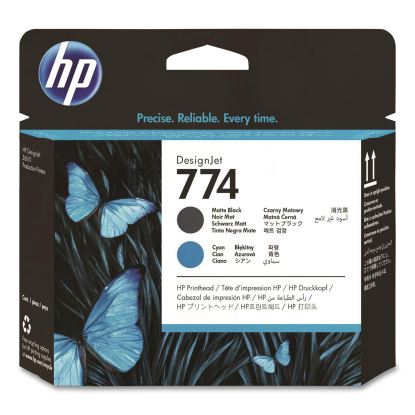 HP 774 (P2W01ACT) Black/Cyan Printhead, 24/Carton1