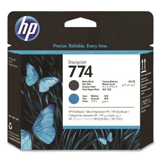 HP 774 (P2W01ACT) Black/Cyan Printhead, 24/Carton1