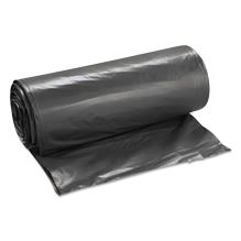 Low-Density Commercial Can Liners, 45 gal, 1.15 mil, 40" x 46", Black, Interleaved Roll, 30 Bags/Roll, 4 Rolls/Carton1