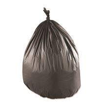 Low-Density Commercial Can Liners, 60 gal, 1.15 mil, 38" x 58", Black, Interleaved Roll, 25 Bags/Roll, 4 Rolls/Carton1