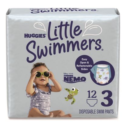 Little Swimmers, Size 3, 16 lbs to 26 lbs, 12/Pack, 8 Packs/Carton1
