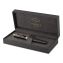 Sonnet Fountain Pen, with Gift Box, Medium 1 mm, Black Ink, Black/Gold Barrel1