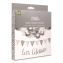 Silver and White Balloon Arch/Garland Party Pack, 46 Balloons, Balloon Strip, 2 Garlands, Glue Dots, Let's Celebrate Message1