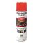 Industrial Choice M1600 System Solvent-Based Precision Line Marking Paint, Flat Fluorescent Red-Orange,17oz Aerosol Can,12/CT1