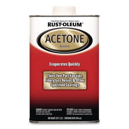 Acetone, 1 qt Can, 4/Carton1