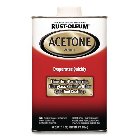 Acetone, 1 qt Can, 4/Carton1