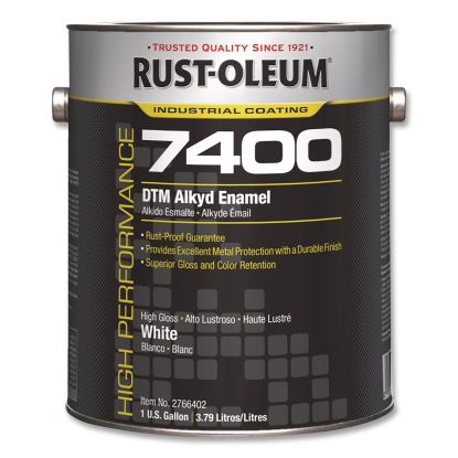 High Performance 7400 System 450 VOC DTM Alkyd Enamel Paint, High Gloss White, 1 gal Bucket/Pail, 2/Carton1