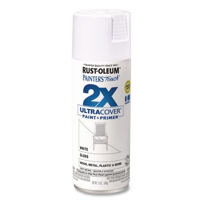 Painter's Touch 2X Ultra Cover Spray Paint, Gloss Yellow, 12 oz Aerosol Can, 6/Carton1