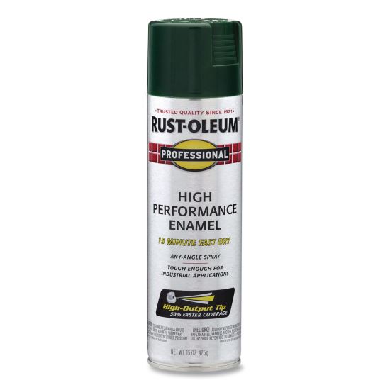 Professional Spray Paint, Gloss Hunter Green, 15 oz Aerosol Can, 6/Carton1