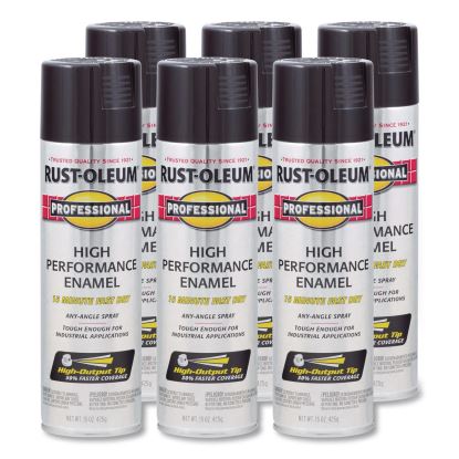 Professional Spray Paint, Gloss Gray, 15 oz Aerosol Can, 6/Carton1