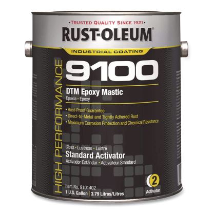 High Performance 9100 System DTM Epoxy Mastic Paint, Gloss Clear, 1 gal Bucket/Pail, 2/Carton1