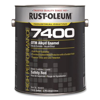 High Performance 7400 System 450 VOC DTM Alkyd Enamel Paint, Gloss Red, 1 gal Bucket/Pail, 2/Carton1