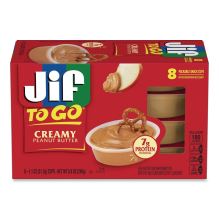 Creamy Peanut Butter Cups, 1.1 oz Cup, 8/Box1