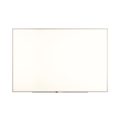 Melamine Dry Erase Board, 72" x 48", White Surface, Gray/Natural Aluminum Frame1