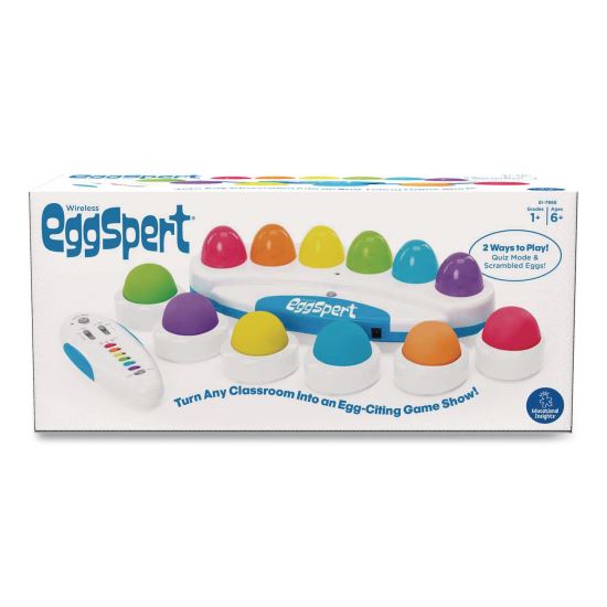 Wireless Eggspert with Six Student Buttons and One Teacher Remote, Ages 6 and Up, 8 Pieces1