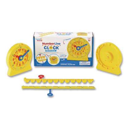 NumberLine Clock Set, Grades K to 4, 6 Pieces1