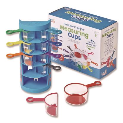 Rainbow Fraction Measuring Cups, Pre-K to K, 9 Pieces1