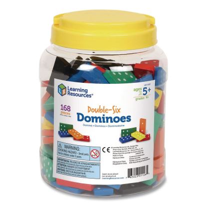 Double-Six Dominoes in Bucket, 2 to 4 Players, Grades K to 4, 168 Pieces1