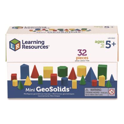 Mini GeoSolids, Grades K to 5, 32 Pieces1