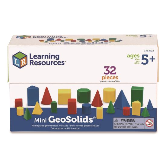 Mini GeoSolids, Grades K to 5, 32 Pieces1