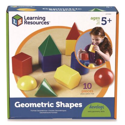 Large Geometric Shapes, Grades K to 5, 10 Pieces1