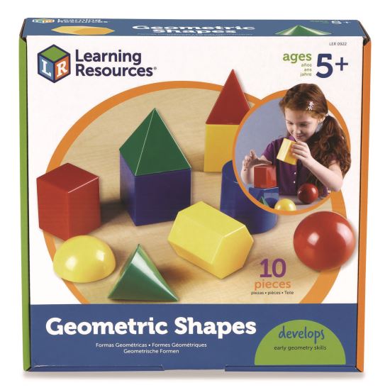Large Geometric Shapes, Grades K to 5, 10 Pieces1