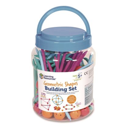 Geometric Shapes Building Set, Grades K to 5, 170 Pieces1
