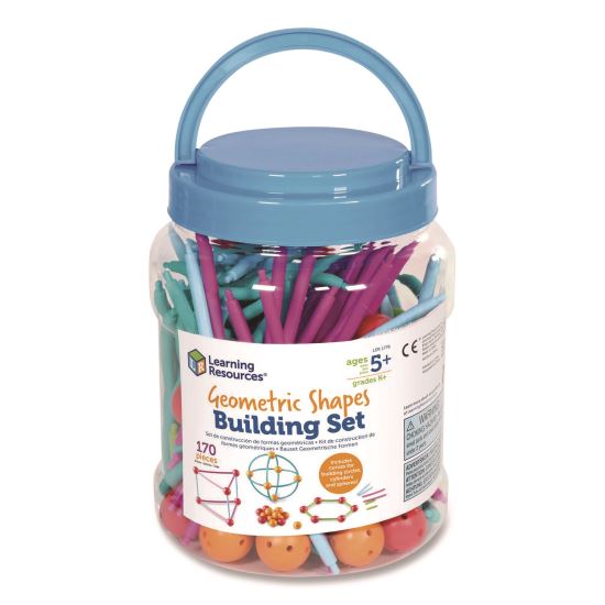 Geometric Shapes Building Set, Grades K to 5, 170 Pieces1