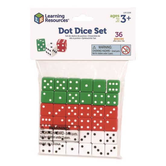 Dot Dice, Ages 3 and Up, 36 Dice1