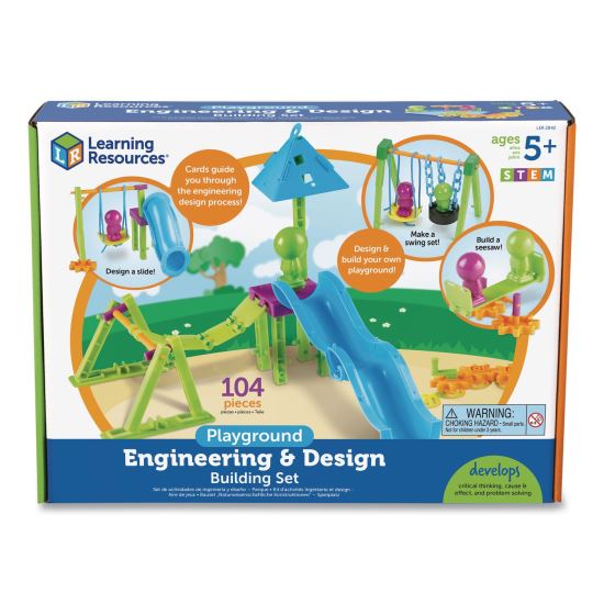 Playground Engineering and Design Building Set, Grades Pre-K to 1, 104 Pieces1