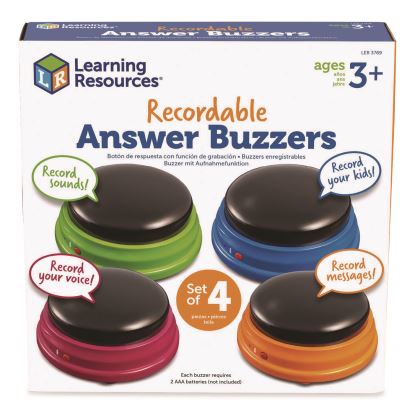 Recordable Answer Buzzers, Ages 3 and Up, 4 Buzzers1