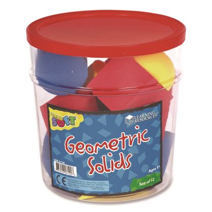 Hands-On Soft Geometric Solids, Grades K to 5, 12 Pieces1