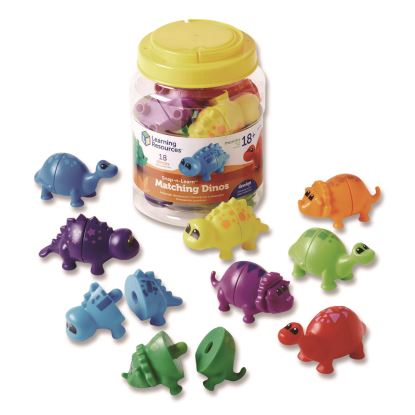 Snap-n-Learn Matching Dinos, Pre-K, 18 Pieces1